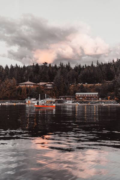 Sunset at Salmon Falls Resort
