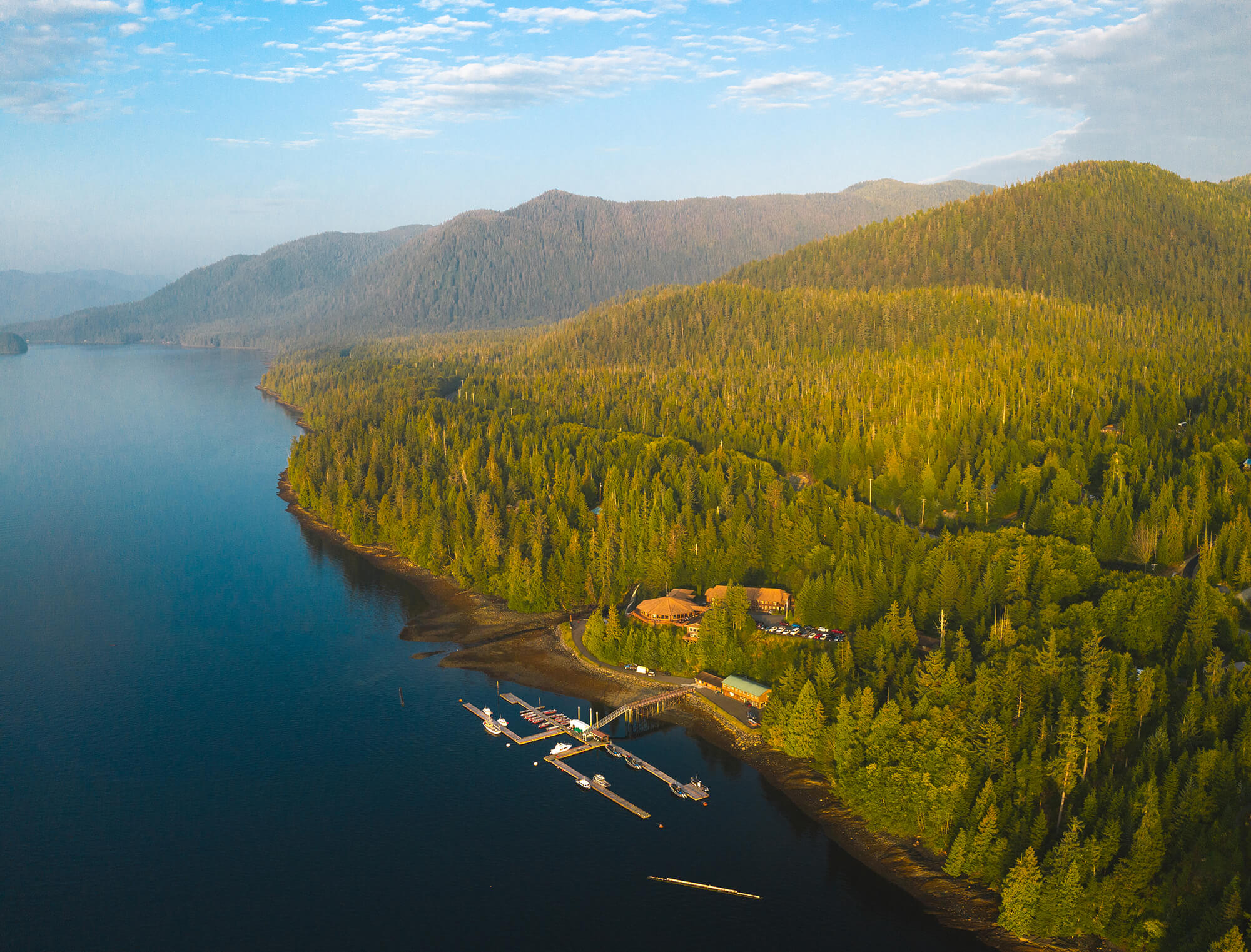 Aerial View of Salmon Falls Resort