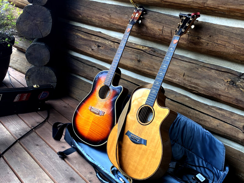 Guitar on Salmon Falls patio area